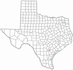 Location of Kenedy, Texas