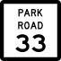 Texas park road marker