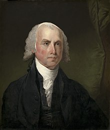 Stuart portrait of Madison in 1821.