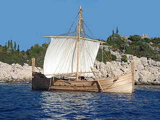 Реконструированый микенский торговый корабль