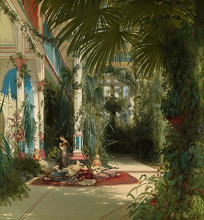 The Interior of the Palm House on the Pfaueninsel Near Potsdam