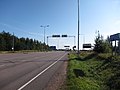 Vaalimaa's border crossing along the European route E18 on the Finnish side of the Russian border in Virolahti, Finland