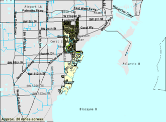 U.S. Census Bureau map showing city limits