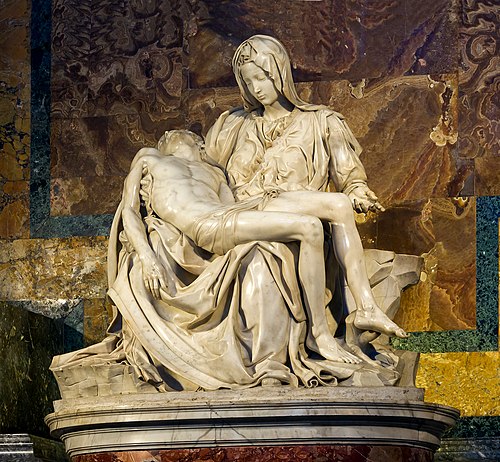 Michelangelo's Pietà Saint Peter's Basilica Vatican City.jpg