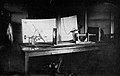 Image 20A rare 1884 photo showing the experimental recording of voice patterns by a photographic process at the Alexander Graham Bell Laboratory in Washington, D.C. Many of their experimental designs panned out in failure. (from Invention)
