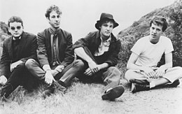 What is This in 1984, L-R: Alain Johannes, Hillel Slovak, Chris Hutchinson, Jack Irons