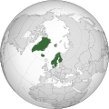 Map of the Nordic countries