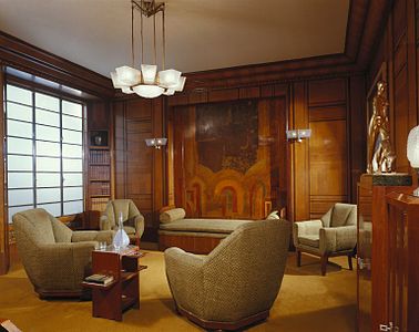 Birou Art Deco făcut de firma pariziană de design Alavoine, acum în Muzeul Brooklyn din New York City (1928–1930)