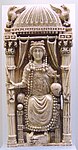 Diptych Leaf with a Byzantine Empress; 6th century; ivory with traces of gilding and leaf; height: 26.5 cm; Kunsthistorisches Museum (Vienna, Austria)[115]