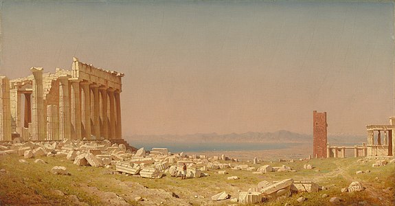 Rawaks ke Parthenon, Atina, 1880