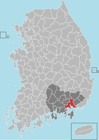 Vị trí của Changwon