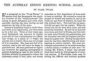 Artykuł M. Twaina o Szczepaniku