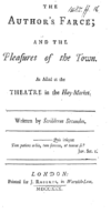 Title page from The Author's Farce