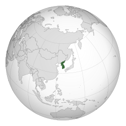 朝鮮の位置