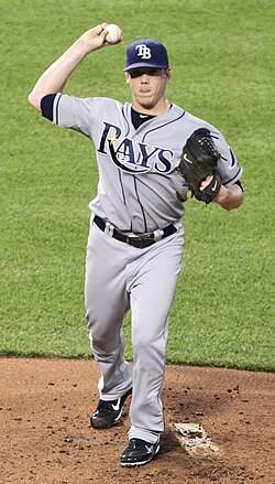 A baseball player in gray