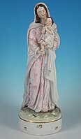Virgin Mary and baby Jesus, c. 1860.