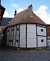 Ständerbau in Quedlinburg (Germany), Wordgasse 3, built in 1346; in the past suggested as the oldest timber-frame house in Germany; nowadays 3 older houses are known only in Quedlinburg.