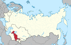 УзРСР: історичні кордони на карті