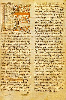 A page from a medieval book containing two handwritten columns of text in dark ink.
