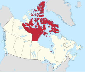 Poziția localității Nunavut