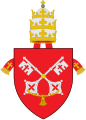 Nicholas V (Tommaso Parentucelli; 1447–1455) was the first to use the keys of Peter as heraldic device. He would remain the only pope to choose a coat of arms upon his election (and not use his family arms) until the 18th century (Pope Pius VI). Whether this choice was a demonstration of humility, or due to a lack of a family coat of arms (Parentucelli was the son of a physician) is not known.[need quotation to verify]