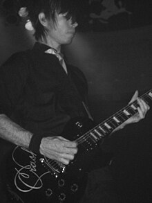 Jade Puget performing with AFI in Columbus, Ohio in October 2009