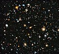 Hubble deep starfield 10,000 galaxies.