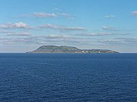 Ustica seen from the ferryboat