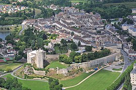 The chateau and town centre of Falaise