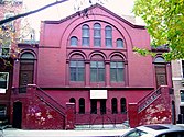 French Evangelical Church, formerly the Catholic Apostolic Church, 126 West 16th Street, Manhattan (c.1865)