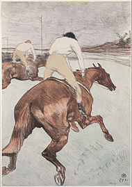 Henri de Toulouse-Lautrec, The Jockey, 1899, color lithograph