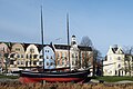 Skonnerten Hermine som mindesmærke "am Schleusenpriel"