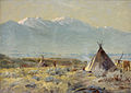 John Hafen, Tepees, Utah County (1907)