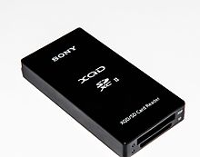 An XQD card reader from Sony