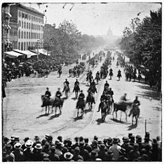 The victorious Grand Army of the Republic marches up Pennsylvania Avenue
