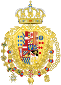 Coat of arms as King of Naples (1759–1799 / 1799–1806 /1814–1816)[6]