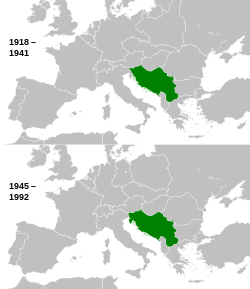 Location of Jugoslavija