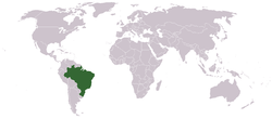 Lokasie van Brazilië