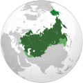 Russian Empire in 1914      Lost in 1856–1914     Spheres of influence      Protectorates