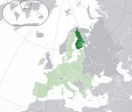 Розташування Фінляндії