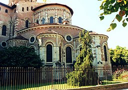 Cabecera oriental de la basílica de Saint-Sernin de Toulouse