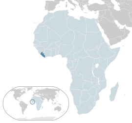Розташування Ліберії