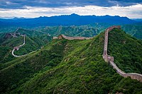 A Grande Muralha da China, em Jinshanling.