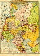 Мапа європейської частини СРСР, 1929