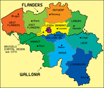 Suddivisione in regioni e provincie del Belgio