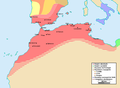 Image 5The Almohad empire at its greatest extent, c. 1180–1212 (from History of Morocco)