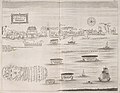 A view of Hanoi from the Red River in 1685, manuscript from Royal Society's archive