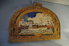 Terracotta mural designed by Frederick Dana Marsh
