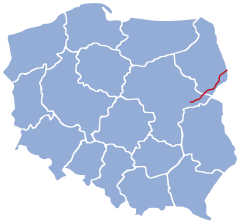 Mapa przebiegu linii kolejowej 31