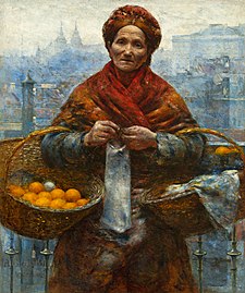Jewish Woman Selling Oranges, Aleksander Gierymski